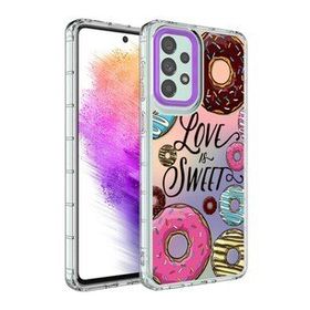 Zore Galaxy A23 Kamera Korumalı Renkli Desenli Sert Silikon Korn Kapak Kılıf
