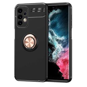Zore Galaxy A23 Ravel Yüzüklü Magnetic Standlı Silikon Kapak Kılıf