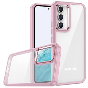 Zore Galaxy A24 Lacivert Flora Buton,Kenar Çevresi Renkli Kılıf