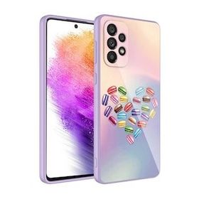 Zore Galaxy A33 5G Kılıf Kamera Korumalı Desenli Sert Silikon Epoksi Kapak