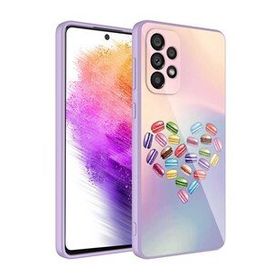 Zore Galaxy A33 5G Kılıf Kamera Korumalı Desenli Sert Silikon Epoksi Kapak