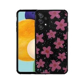 Zore Galaxy A52 Kılıf Simli Desenli Kamera Korumalı Parlak Popy Kapak