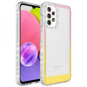 Zore Galaxy A52 Simli ve Renk Geçiş Tasarımlı Lens Korumalı Park Kapak Kılıf