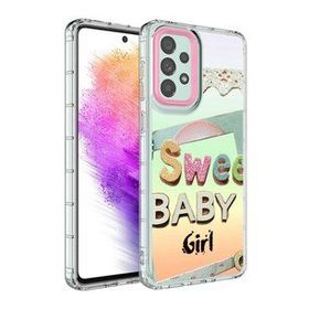 Zore Galaxy A73 Kamera Korumalı Renkli Desenli Sert Silikon Korn Kapak Kılıf