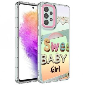 Zore Galaxy A73 Kamera Korumalı Renkli Desenli Sert Silikon Korn Kapak Kılıf