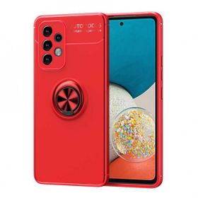 Zore Galaxy A73 Ravel Yüzüklü Magnetic Standlı Silikon Kapak Kılıf