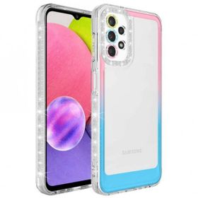 Zore Galaxy A73 Simli ve Renk Geçiş Tasarımlı Lens Korumalı Park Kapak Kılıf