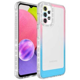 Zore Galaxy A73 Simli ve Renk Geçiş Tasarımlı Lens Korumalı Park Kapak Kılıf