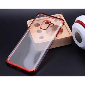 Zore Galaxy A8 2018 Kılıf Dört Köşeli Lazer Silikon Kapak