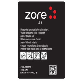 Zore Galaxy J7 3000 mAh A Kalite Uyumlu Batarya