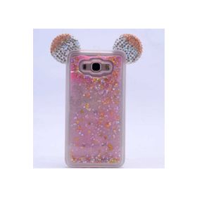 Zore Galaxy J7 Micky Taşlı Sıvılı Silikon Kılıf
