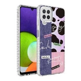 Zore Galaxy M12 Airbag Kenarlı Renkli Desenli Silikon Elegans Kapak Kılıf