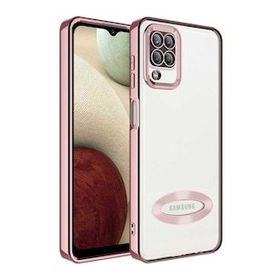 Zore Galaxy M12 Kamera Korumalı Logo Gösteren Omega Kapak Kılıf