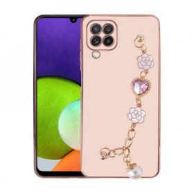Zore Galaxy M22 El Tutamaçlı Kamera Korumalı Taka Silikon Kapak Kılıf