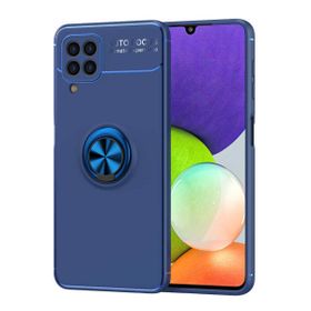 Zore Galaxy M22 Ravel Yüzüklü Magnetic Standlı Silikon Kapak Cep Telefonu Kılıfı