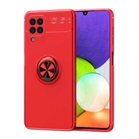 Zore Galaxy M22 Ravel Yüzüklü Magnetic Standlı Silikon Kapak Cep Telefonu Kılıfı