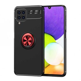 Zore Galaxy M22 Ravel Yüzüklü Magnetic Standlı Silikon Kapak Cep Telefonu Kılıfı