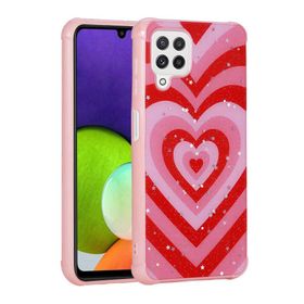 Zore Galaxy M22 Simli Desenli Kamera Korumalı Parlak Popy Kapak Kılıf