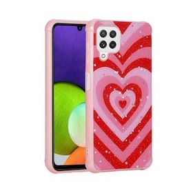 Zore Galaxy M22 Simli Desenli Kamera Korumalı Parlak Popy Kapak Kılıf