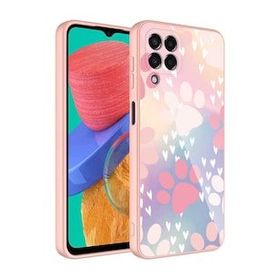 Zore Galaxy M23 Kamera Korumalı Desenli Sert Silikon Epoksi Kapak Kılıf