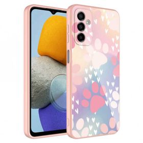 Zore Galaxy M23 Kamera Korumalı Desenli Sert Silikon Epoksi Kapak Kılıf