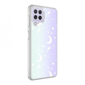 Zore Galaxy M32 M-Blue Desenli Kapak Kılıf
