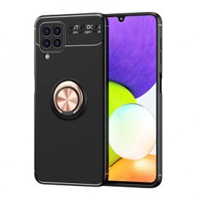 Zore Galaxy M32 Ravel Yüzüklü Magnetic Standlı Silikon Kapak Cep Telefonu Kılıfı