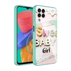 Zore Galaxy M33 Kamera Korumalı Desenli Sert Silikon Epoksi Kapak Kılıf