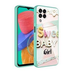 Zore Galaxy M33 Kamera Korumalı Desenli Sert Silikon Epoksi Kapak Kılıf