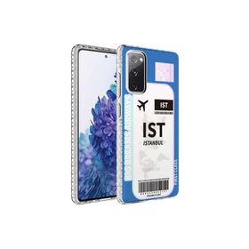 Zore Galaxy S20 FE Airbag Kenarlı Renkli Desenli Silikon Elegans Kapak Kılıf