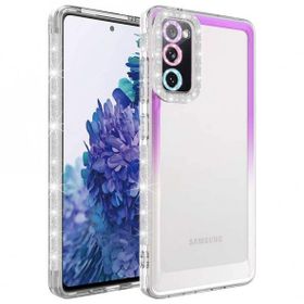 Zore Galaxy S20 FE Simli ve Renk Geçiş Tasarımlı Lens Korumalı Park Kapak Kılıf