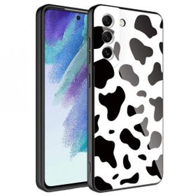 Zore Galaxy S21 FE Kamera Korumalı Desenli Sert Silikon Epoksi Kapak Kılıf