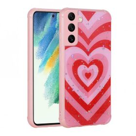 Zore Galaxy S21 FE Simli Desenli Kamera Korumalı Parlak Popy Kapak Kılıf