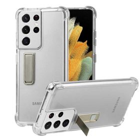 Zore Galaxy S21 Ultra Standlı Süper Silikon Kapak Kılıf