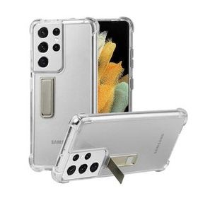 Zore Galaxy S21 Ultra Standlı Süper Silikon Kapak Kılıf