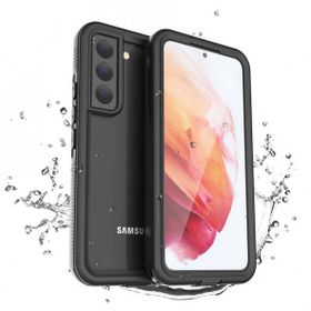 Zore Galaxy S22 1-1 Su Geçirmez Siyah Kılıf