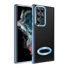 Zore Galaxy S22 Ultra Kamera Korumalı Logo Gösteren Omega Kapak Kılıf