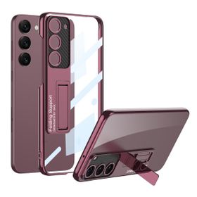 Zore Galaxy S23 Kamera Korumalı Şeffaf Tasarımlı Lego Standlı Cep Telefonu Kılıfı