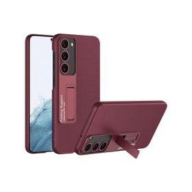 Zore Galaxy S23 Kıpta Standlı Kırmızı Cep Telefonu Kılıfı