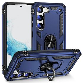 Zore Galaxy S23 Lacivert Vega Yüzüklü Standlı Zırh Cep Telefonu Kılıfı