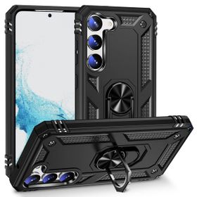 Zore Galaxy S23 Lacivert Vega Yüzüklü Standlı Zırh Cep Telefonu Kılıfı