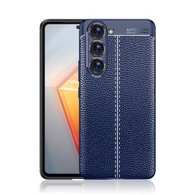 Zore Galaxy S23 Niss Deri Desenli Silikon Cep Telefonu Kılıfı