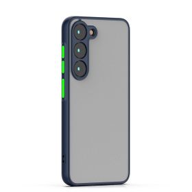 Zore Galaxy S23 Plus Hux Düğme ve Kapak Zıt Renk Cep Telefonu Kılıfı