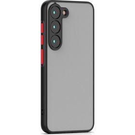 Zore Galaxy S23 Plus Hux Düğme ve Kapak Zıt Renk Cep Telefonu Kılıfı