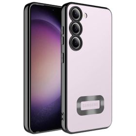 Zore Galaxy S23 Plus Kamera Korumalı Logo Gösteren Omega Cep Telefonu Kılıfı
