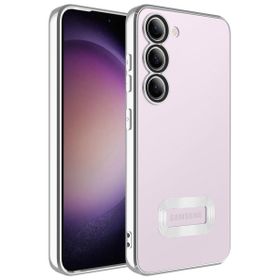 Zore Galaxy S23 Plus Kamera Korumalı Logo Gösteren Omega Cep Telefonu Kılıfı