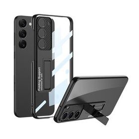 Zore Galaxy S23 Plus Kamera Korumalı Şeffaf Tasarımlı Lego Standlı Cep Telefonu Kılıfı