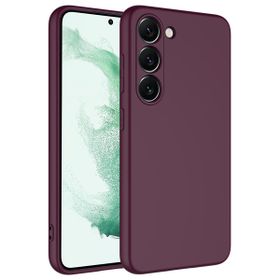 Zore Galaxy S23 Plus Siyah Mara Lansman İç Yüzeyi Kadife Cep Telefonu Kılıfı