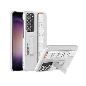Zore Galaxy S23 Standlı El Tutacaklı Band Beyaz Cep Telefonu Kılıfı