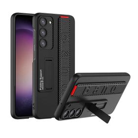 Zore Galaxy S23 Standlı El Tutacaklı Band Beyaz Cep Telefonu Kılıfı